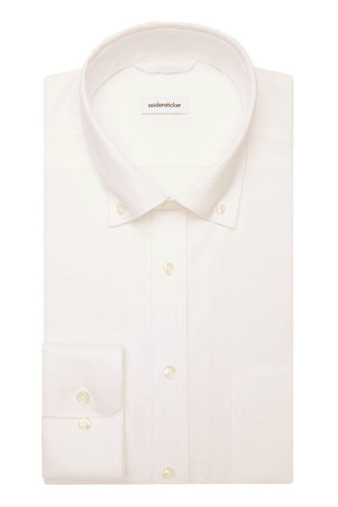 Camisa Hombre Seidensticker Regular No Plancha cuello Abotonado Manga larga