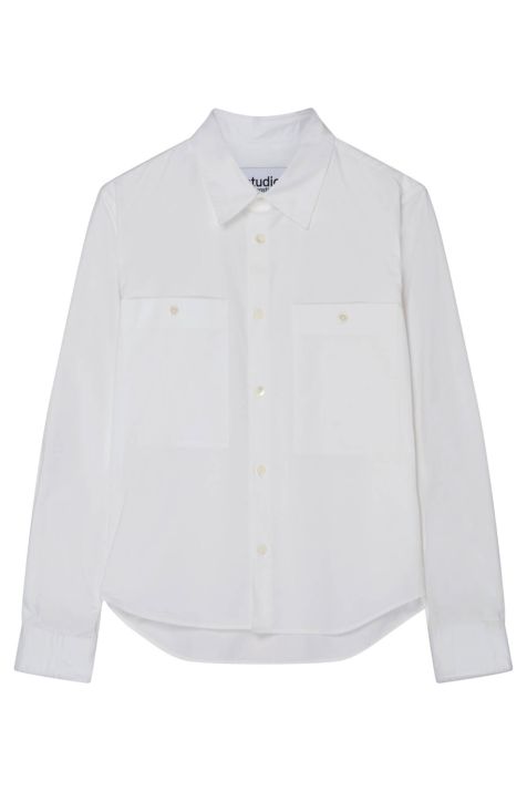 Camisa Hombre Seidensticker Regular No Plancha Lisa cuello Italiano Manga larga