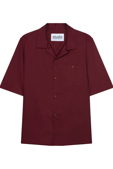 Men's Shirt Seidensticker Regular Not Iron Plain collar Mandarin Short sleeve