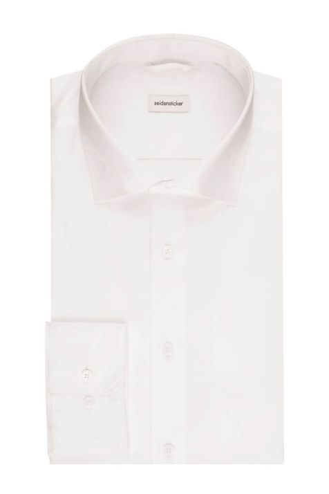 Men's Shirt Seidensticker Slim Plain collar Italian Long sleeve