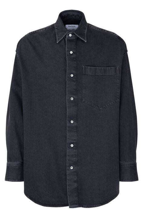 Camisa Hombre Seidensticker Comfort No Plancha Lisa cuello Italiano Manga larga