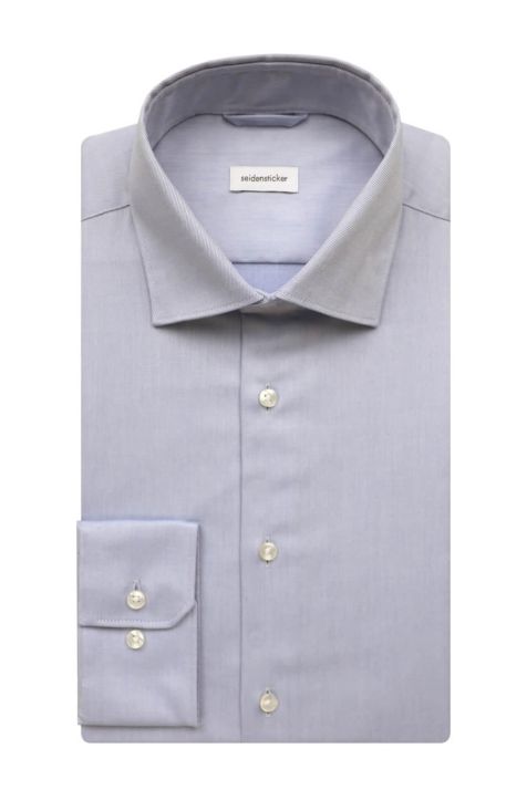 Chemise Homme Seidensticker Regular Sans Repassage Uni col Classique Manche longue