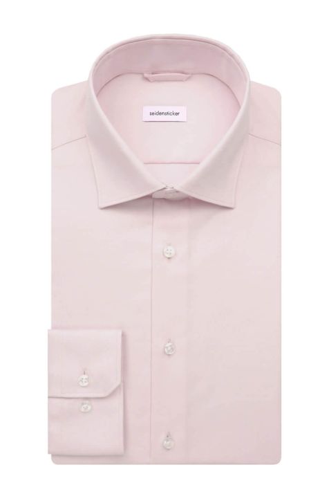 Camisa Hombre Seidensticker Regular No Plancha Lisa cuello Italiano Manga larga
