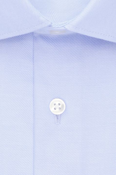 Men's Shirt Seidensticker Slim Not Iron Plain collar Italian Long sleeve