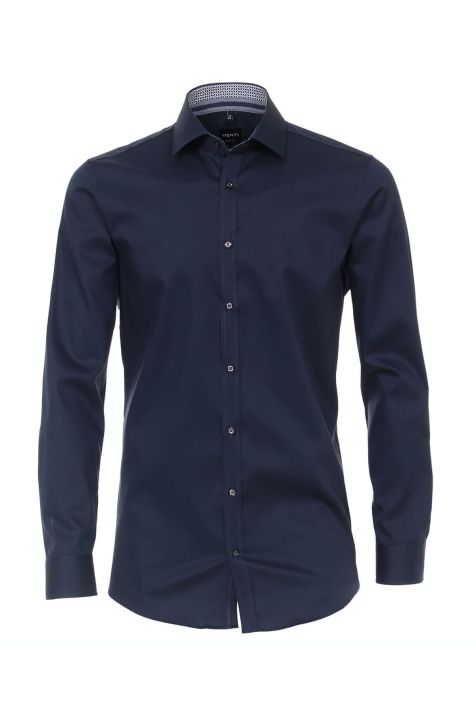 Camisa Hombre Venti Slim No Plancha Lisa cuello Francés Manga larga