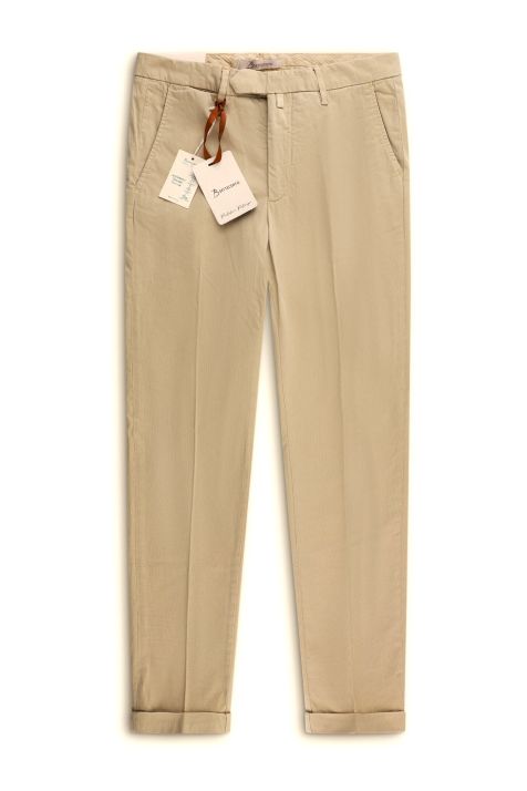 Hose Herren B-Settecento Chinos Slim Halb Unifarben 97% Baumwolle 3% elastan
