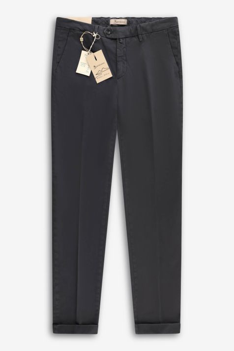Men's Trouser B-Settecento Chino Slim Plain 97% cotton 3% elastan