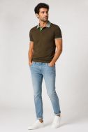 Polo shirt NOVE11 Slim SKT20AF09ESLIME6C