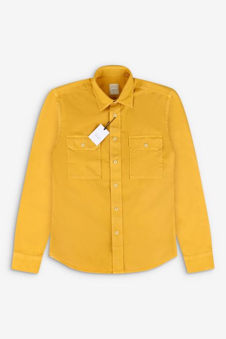 Chemise décontractée crocodile manches longues logo broderie