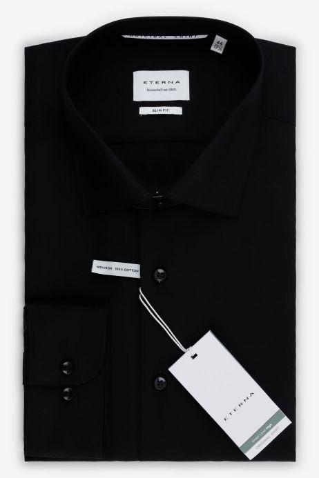 ETERNA Uomo Textured Cotton Shirt Slim Fit