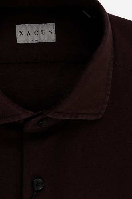 green emerald velvet dress Dark Brown Slim Fit Stroma Shirt with Classic Plain Design