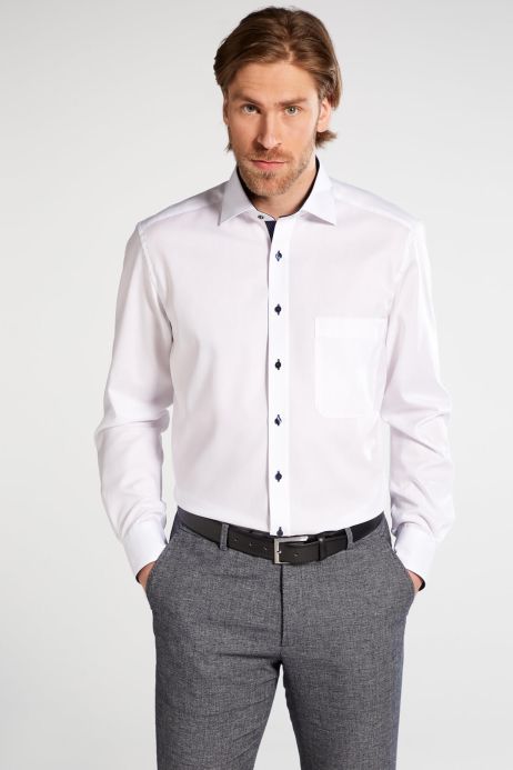 ETERNA Camicia Donna Regular Fit In Raso Senza Maniche – Colore Bianco (Taglia 40)