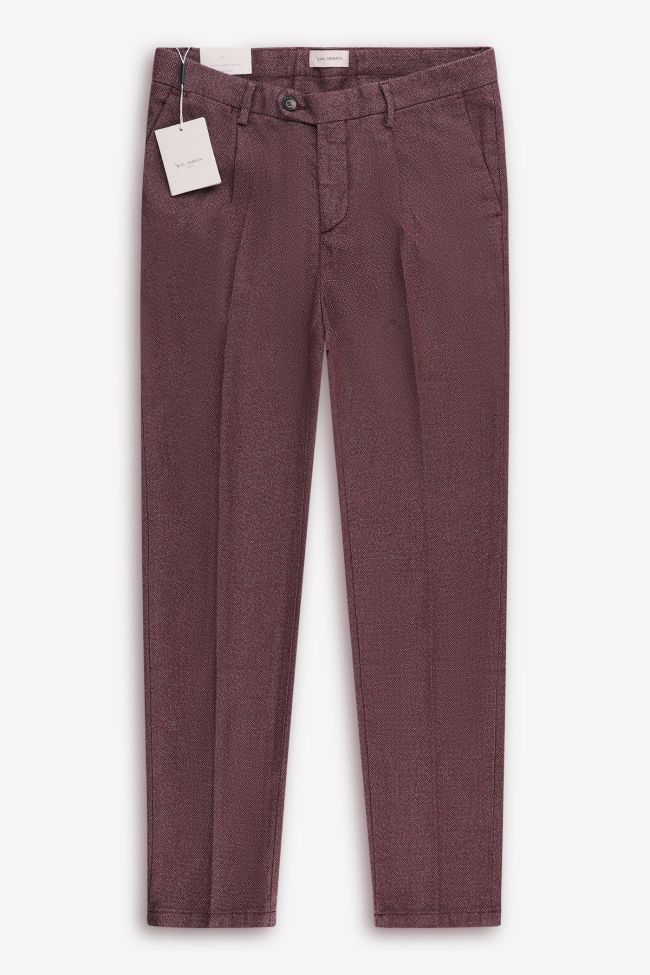 Trousers Yan Simmon Slim YAN-SIMMON-T640-FRIEND-BORDEAUX
