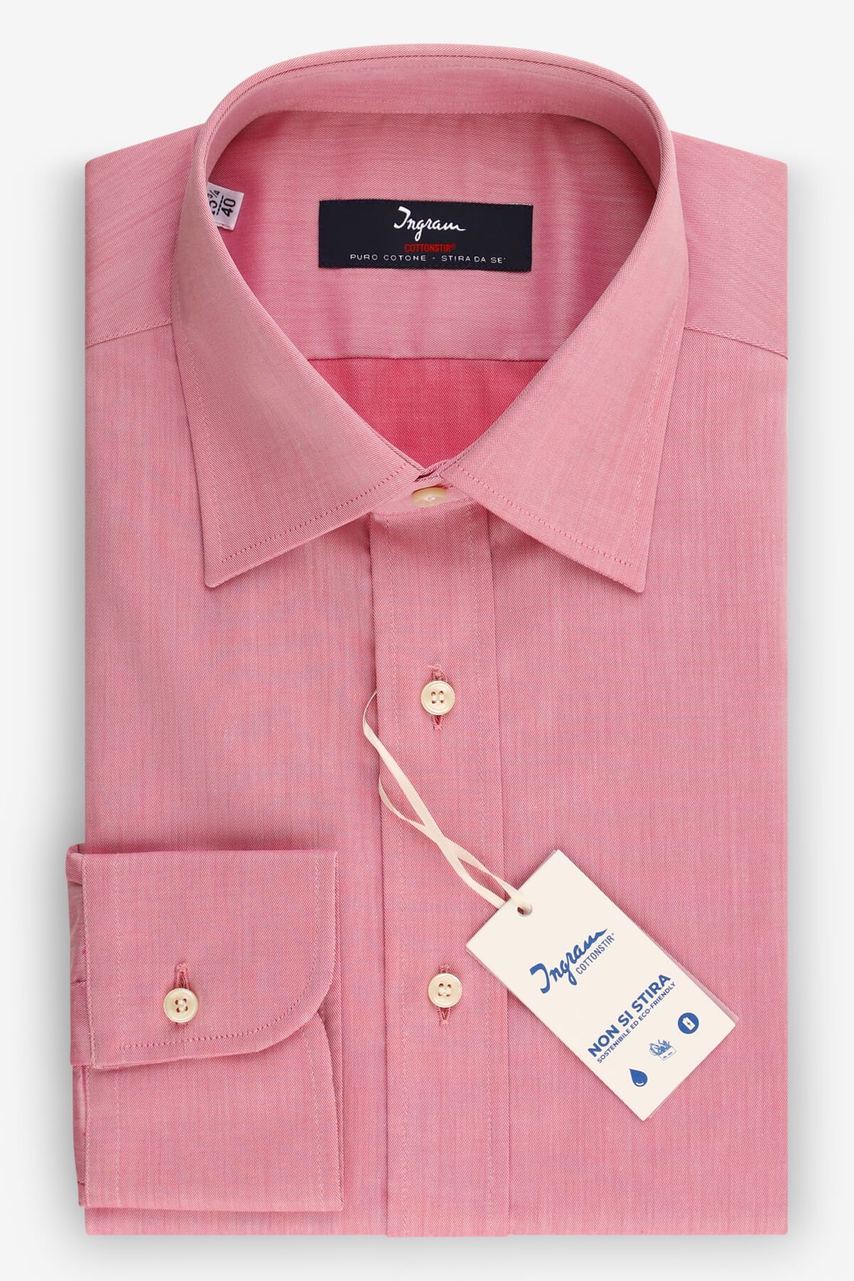 Shirt no iron Man Ingram Regular Plain Pink Shirt no iron Man Ingram Regular Plain Pink