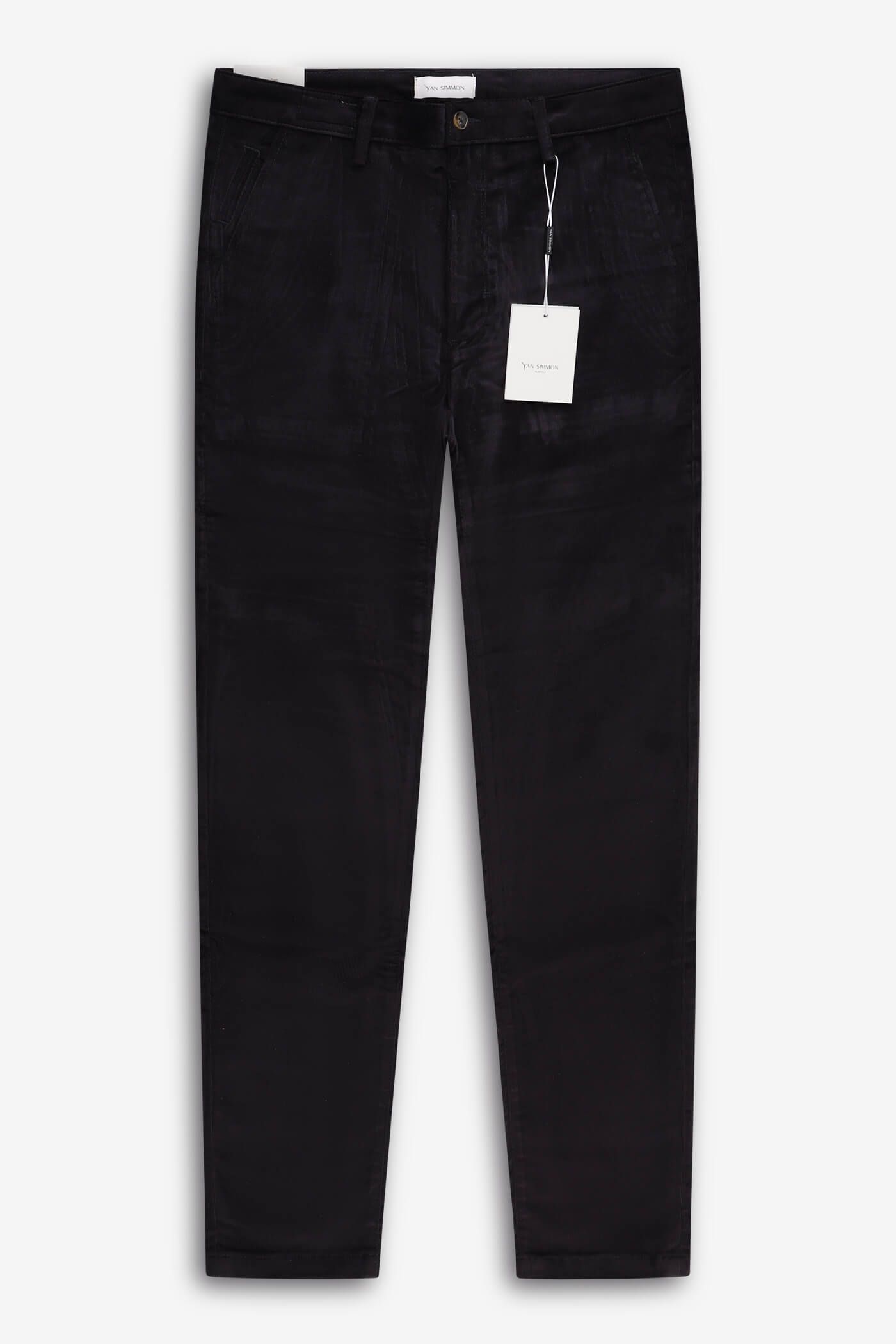 YAN SIMMON ヤンシモン ノータックスリムトラウザーズ ライトブラウン