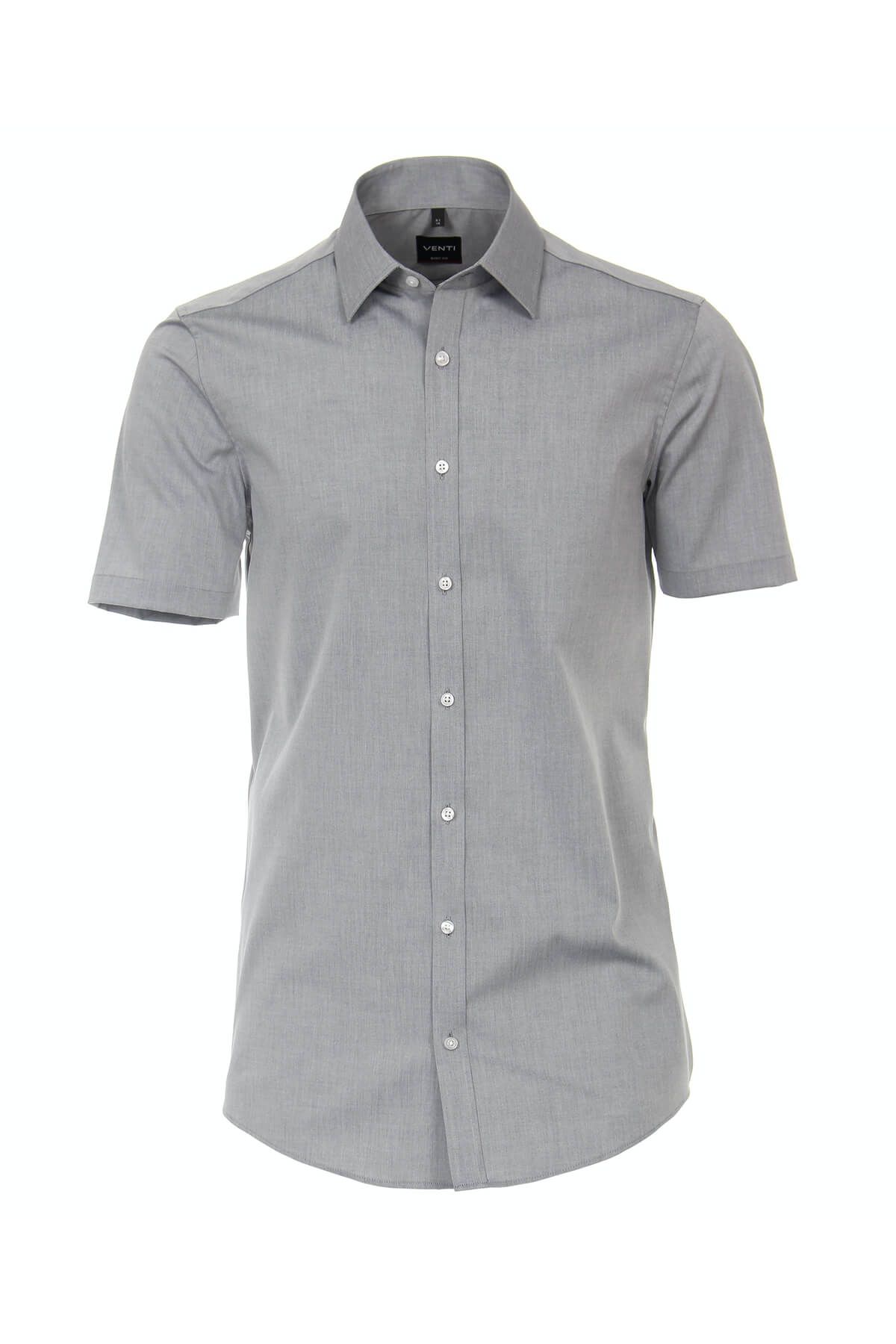 Camisa Hombre Manga Corta Algodón Negro - – - Discover