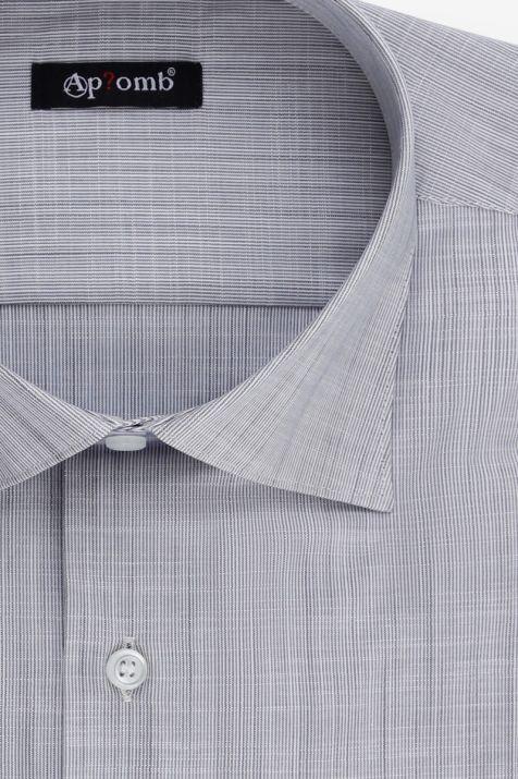 Chemise Homme Aplomb Classic Rayures 100% coton col Classique Manche longue