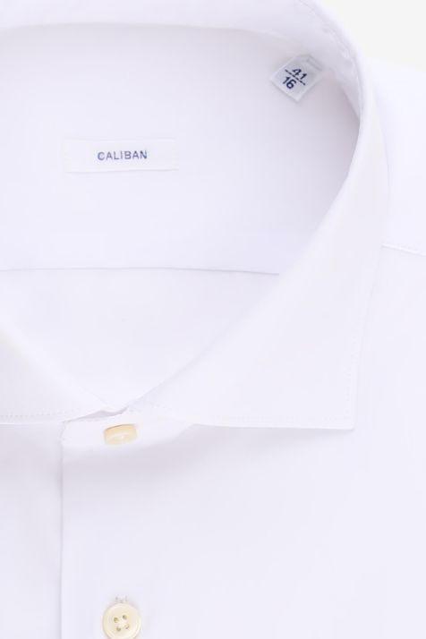 Camisa Hombre Caliban Slim Lisa 100% algodón cuello Francés Manga larga