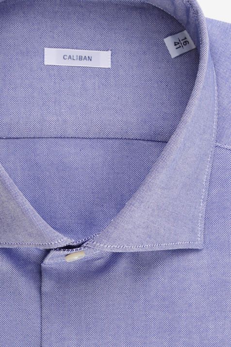 Men's Shirt Caliban Regular Plain 100% cotton collar French Long sleeve