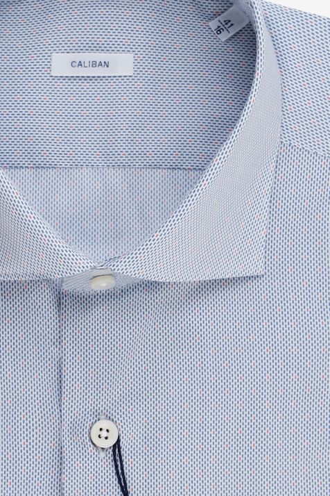 Hemd Herren Caliban Slim Halb Unifarben 97% Baumwolle 3% elastan kragen Französisch Lange Ärmel