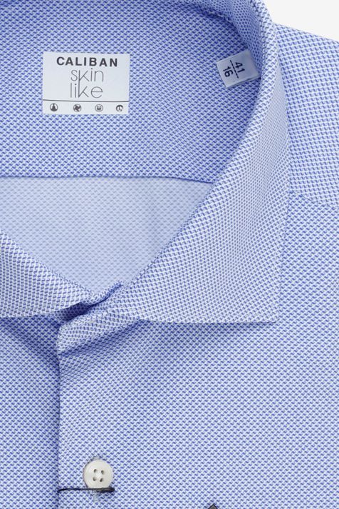 Men's Shirt Caliban Regular Semi-plain 73% polyamide 27% elastan collar French Long sleeve