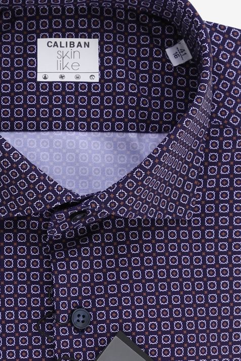 Camisa Hombre Caliban Regular Diseño  73% poliamida 27% elastano cuello Francés Manga larga