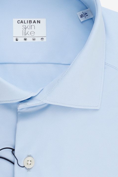 Chemise Homme Caliban Regular Uni 85 % polyamide, 15 % élasthanne col Italien Manche longue