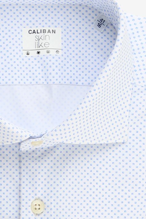 Men's Shirt Caliban Regular Semi-plain 73% pa 27% ea collar French Long sleeve
