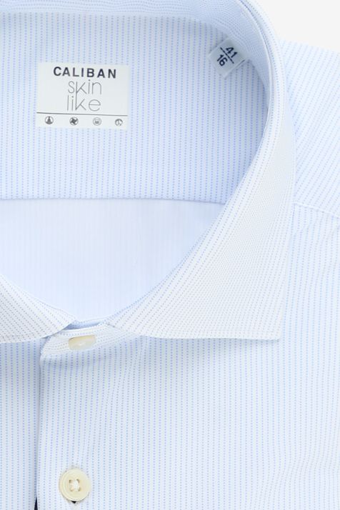 Camisa Hombre Caliban Regular Diseño  73% pa 27% ea cuello Francés Manga larga