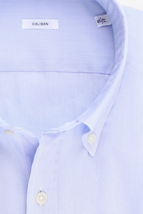 Hemd Herren Caliban Regular Streifen 100% Baumwolle kragen Button-Down Lange Ärmel