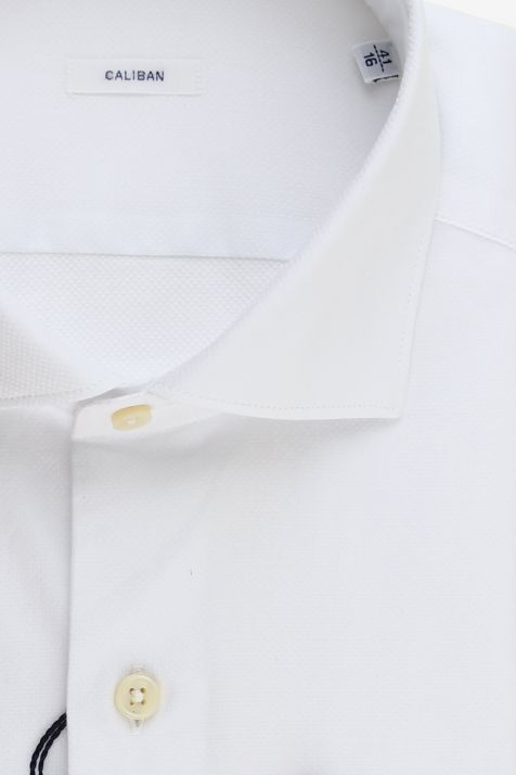 Men's Shirt Caliban Regular Plain 100% cotton collar French Long sleeve