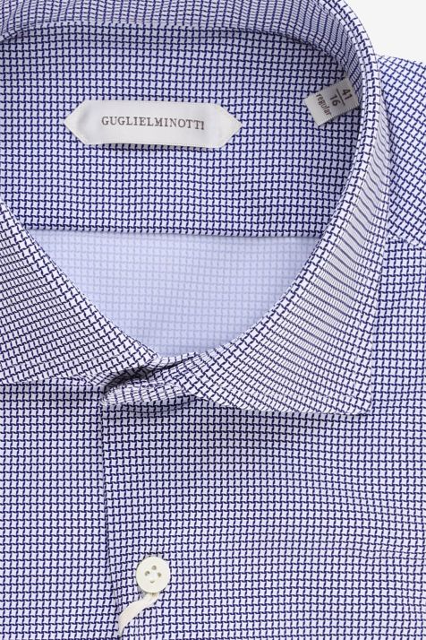 Camisa Hombre Guglielminotti Regular Diseño  74% polyamide 26% ea cuello Francés Manga larga