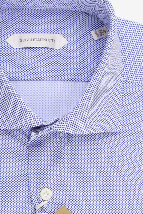 Camisa Hombre Guglielminotti Regular Diseño  74% polyamide 26% ea cuello Francés Manga larga
