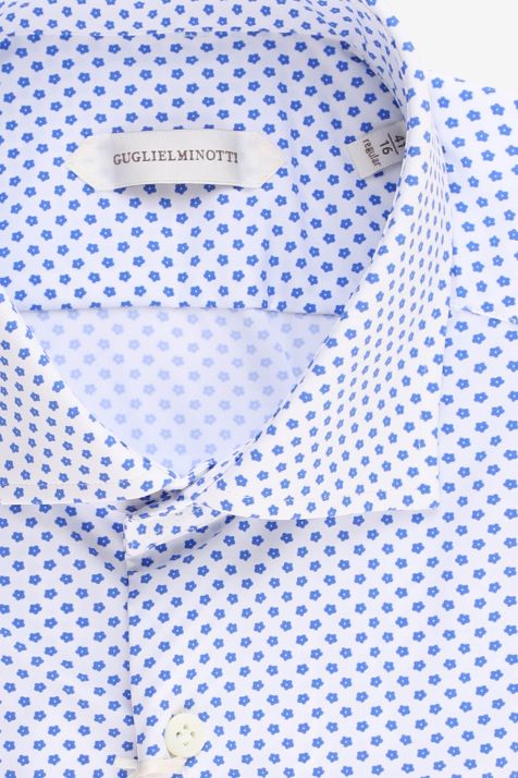 Camisa Hombre Guglielminotti Regular Estampada 74% polyamide 26% ea cuello Francés Manga larga