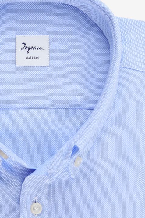 Men's Shirt Ingram Classic Plain 100% cotton collar French Long sleeve
