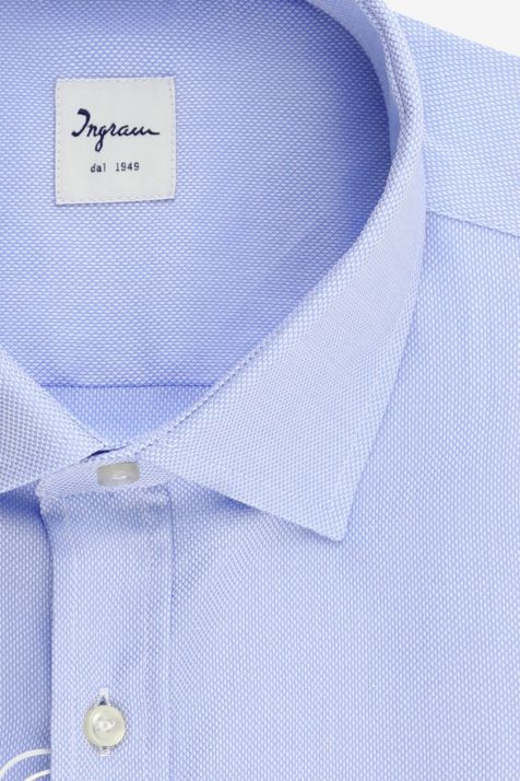 Chemise Homme Ingram Classic Partiellement  100% coton col Italien Manche longue