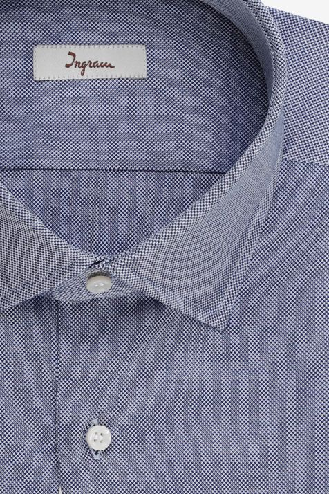 Camisa Hombre Ingram Regular Diseño  100% algodón cuello Francés Manga larga