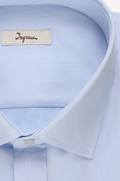 Men's Shirt Ingram Classic Plain 100% cotton collar French Long sleeve