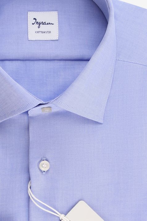 Men's Shirt Ingram Regular Not Iron Plain 100% cotton collar French Long sleeve