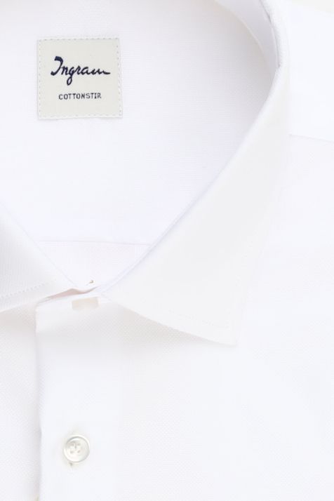 Camisa Hombre Ingram Classic No Plancha Lisa 100% algodón cuello Francés Manga larga