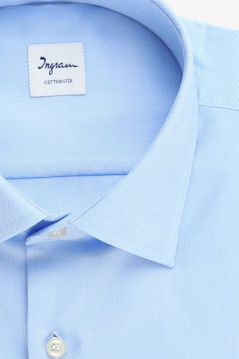 Men's Shirt Ingram Classic Not Iron Plain 100% cotton collar French Long sleeve