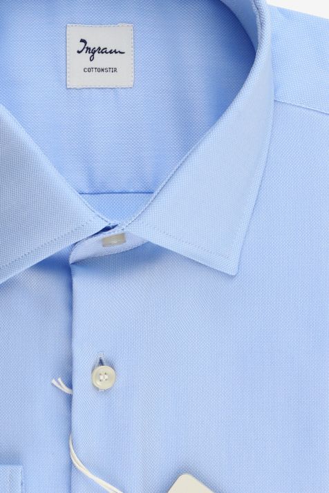 Men's Shirt Ingram Classic Not Iron Plain 100% cotton collar French Long sleeve