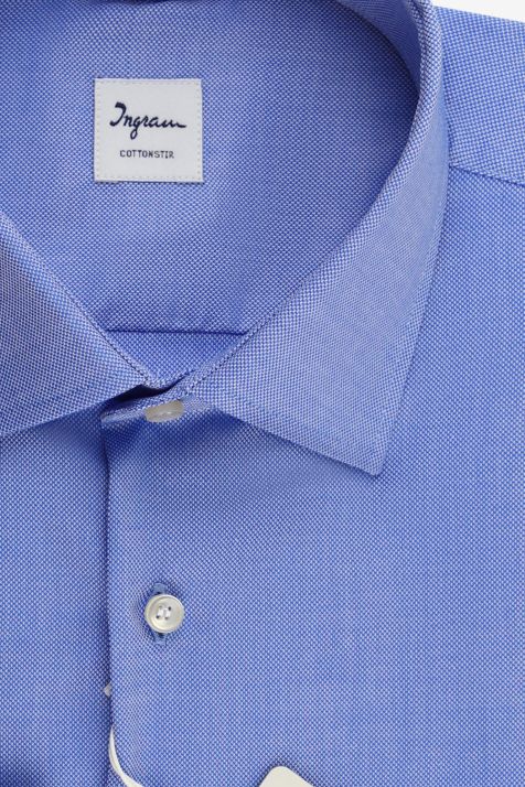 Hemd Herren Ingram Classic Bügelfreie Einfarbig 100% Baumwolle kragen Französisch Lange Ärmel