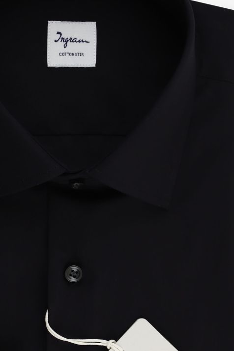 Chemise Homme Ingram Classic Sans Repassage Uni 100% coton col Italien Manche longue