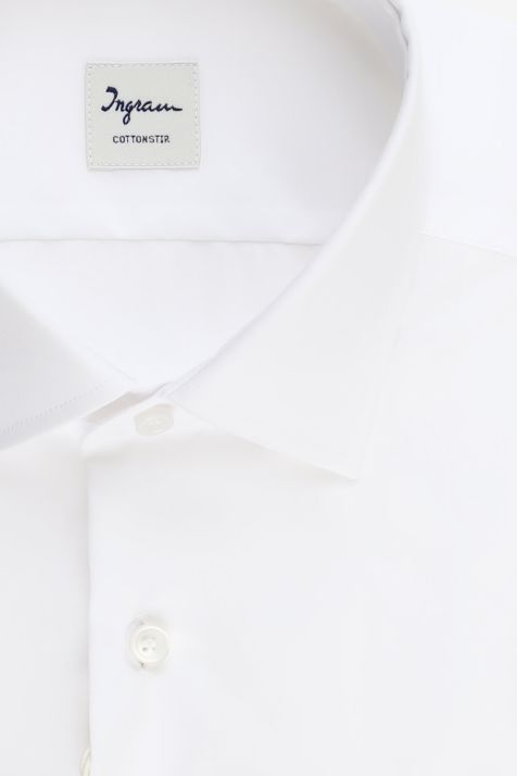 Men's Shirt Ingram Regular Not Iron Plain 100% cotton collar French Long sleeve