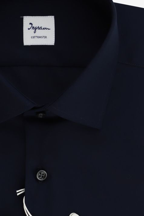 Men's Shirt Ingram Regular Not Iron Plain 100% cotton collar French Long sleeve