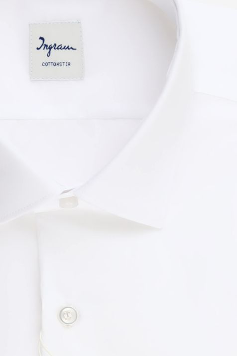 Men's Shirt Ingram Slim Not Iron Stripe 100% cotton collar French Long sleeve