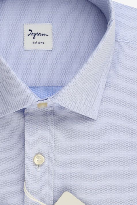 Camisa Hombre Ingram Classic Diseño  100% algodón cuello Francés Manga larga