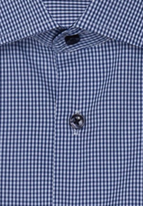 Men's Shirt Seidensticker Regular Not Iron Check collar Italian Long sleeve