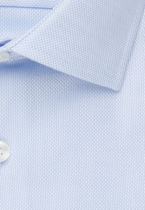 Men's Shirt Seidensticker Classic Not Iron Plain 100% cotton collar Italian Long sleeve